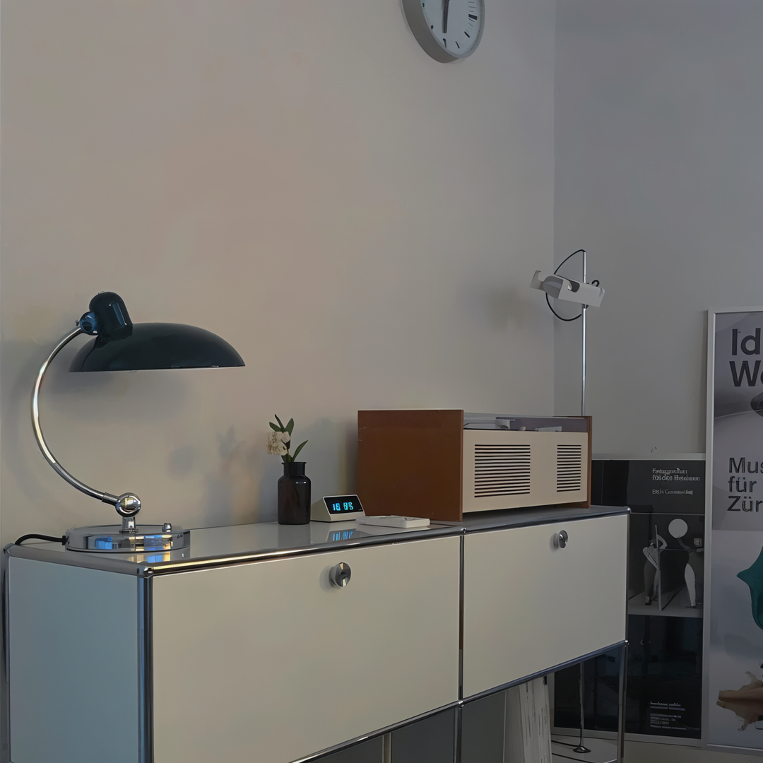 Justerbar Vintage Jern Kuppel Bordlampe til Skrivebord