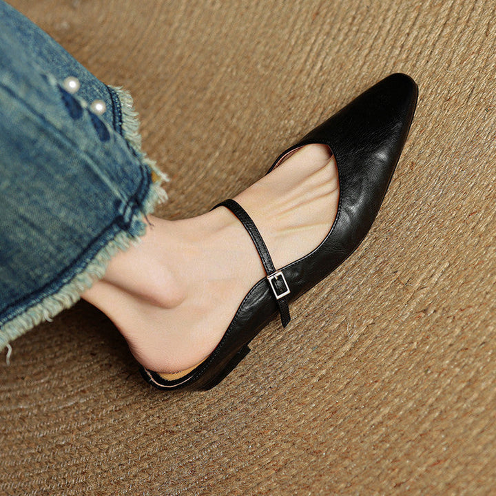 Tanja | Dameslipper i Ægte Læder