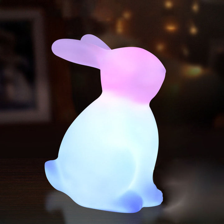 LED Kanin Bordlampe i Hvid med Blødt Lys