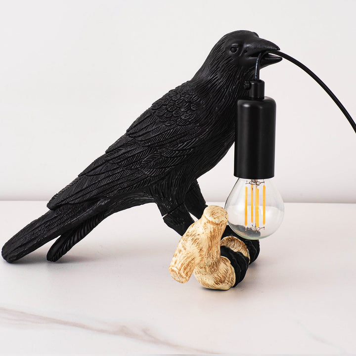 Fugle Bordlampe i Mini Størrelse med Blødt Lys