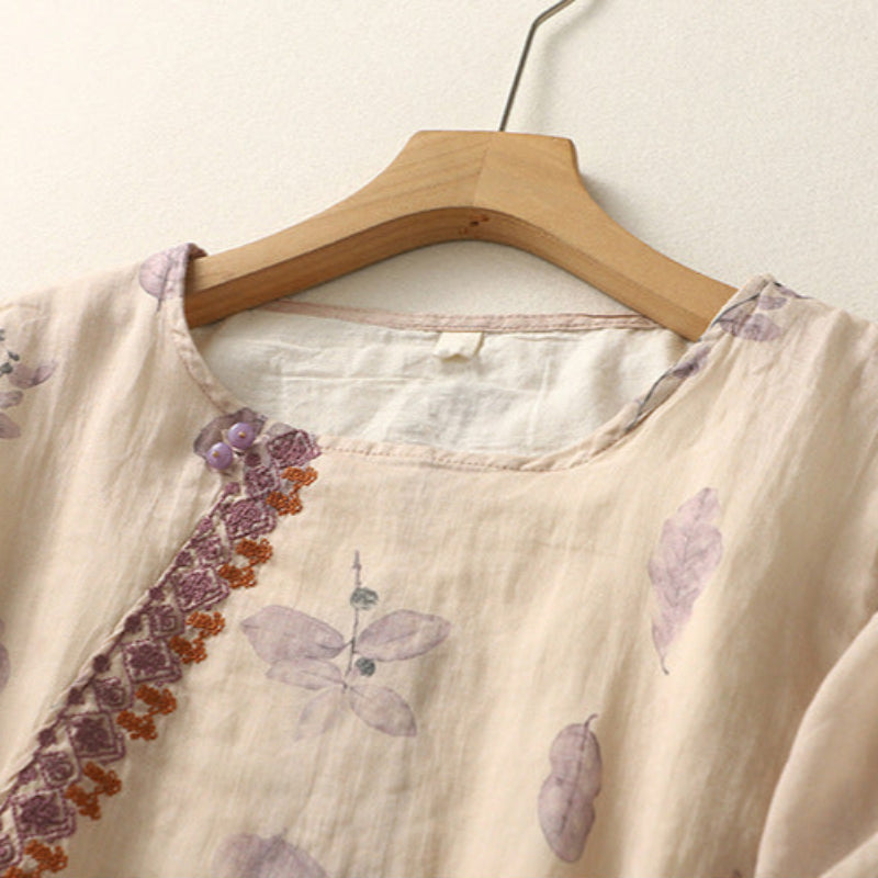 Noy™ | Blomsterprint Afslappet Bluse