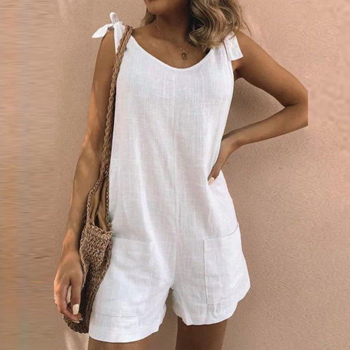 Shirley™ | Bue Strop Lomme Playsuit