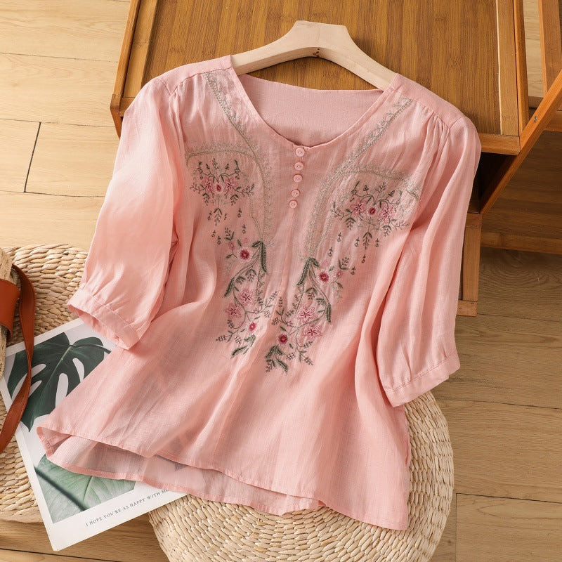 Tamsina™ | Floral Afslappet Bluse