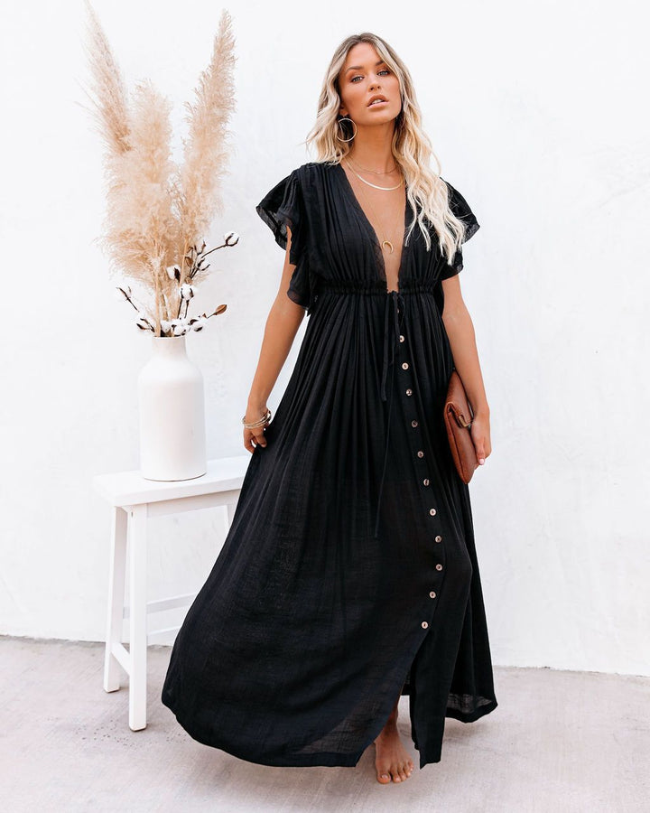 Annabelle | Kvinders Wrap V Udenær Boho Flowing Strand Dække Op Strand
