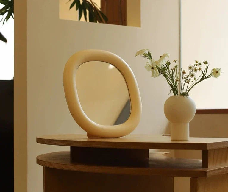 Moderne Boble Ramme Spejl i Tre Farver