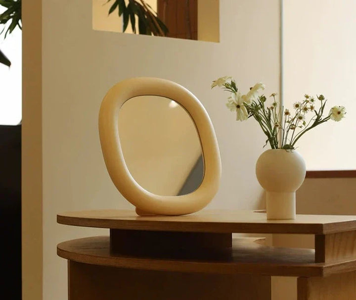 Moderne Boble Ramme Spejl i Tre Farver