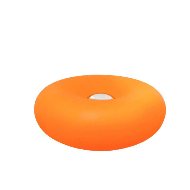 Donut-formet berøringsstyret natlampe i creme