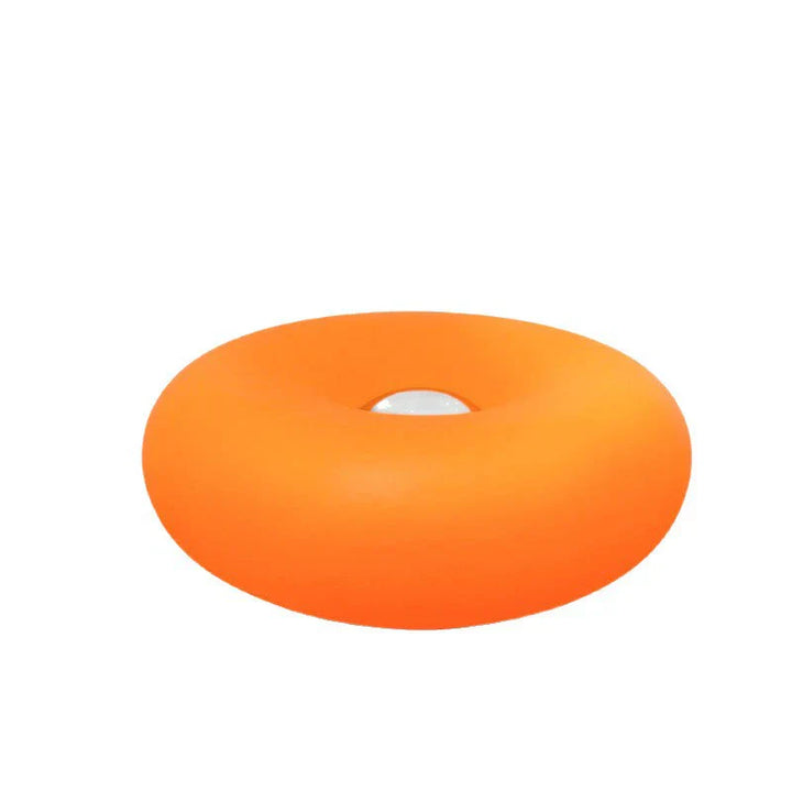Donut-formet berøringsstyret natlampe i creme