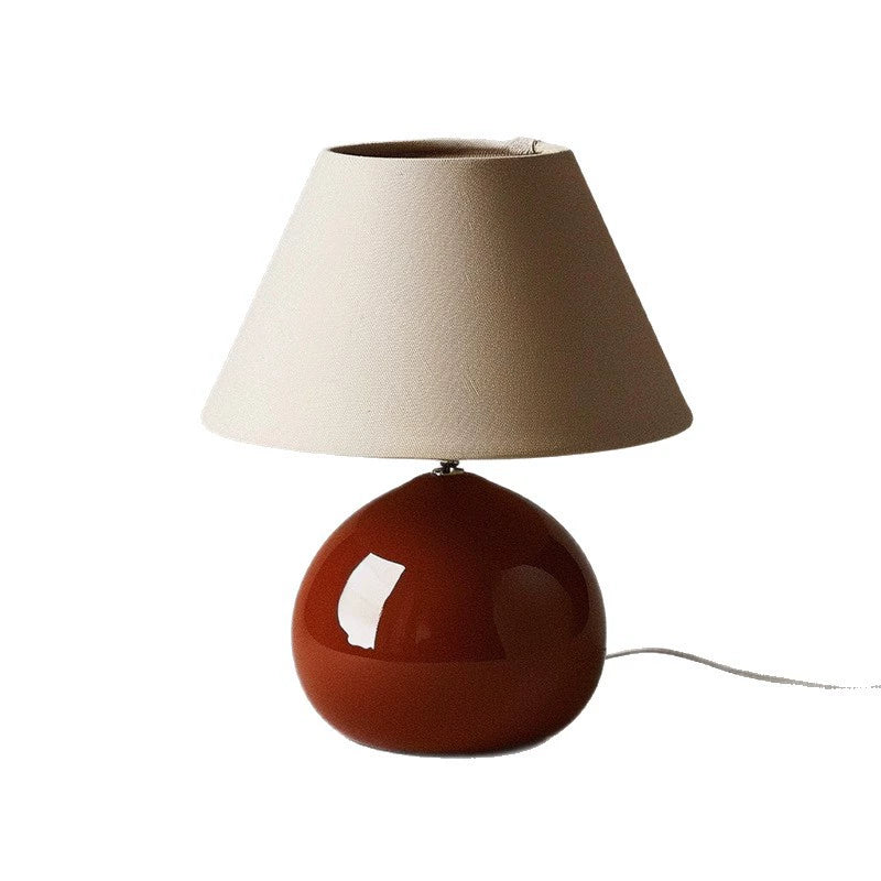 Vintage Kastanje-stil Bordlampe med Varmt Lys