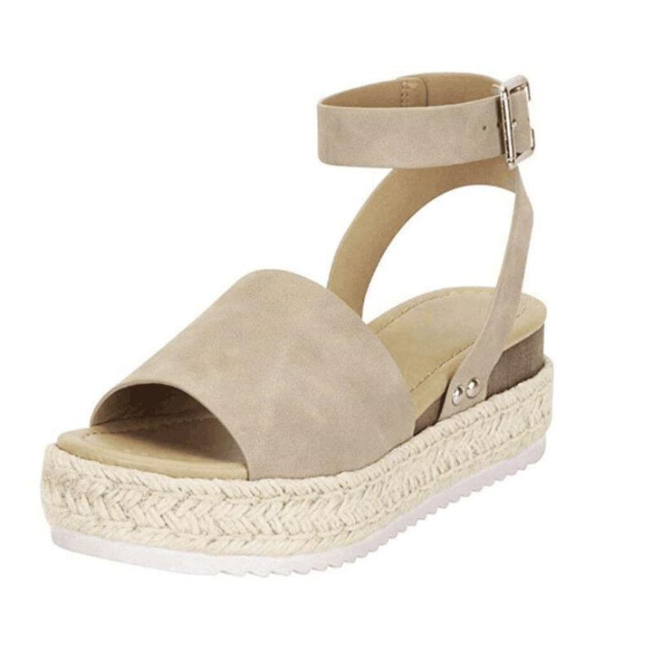 Jana | Dame Plateau Ankelrem Højhælede Sandaler