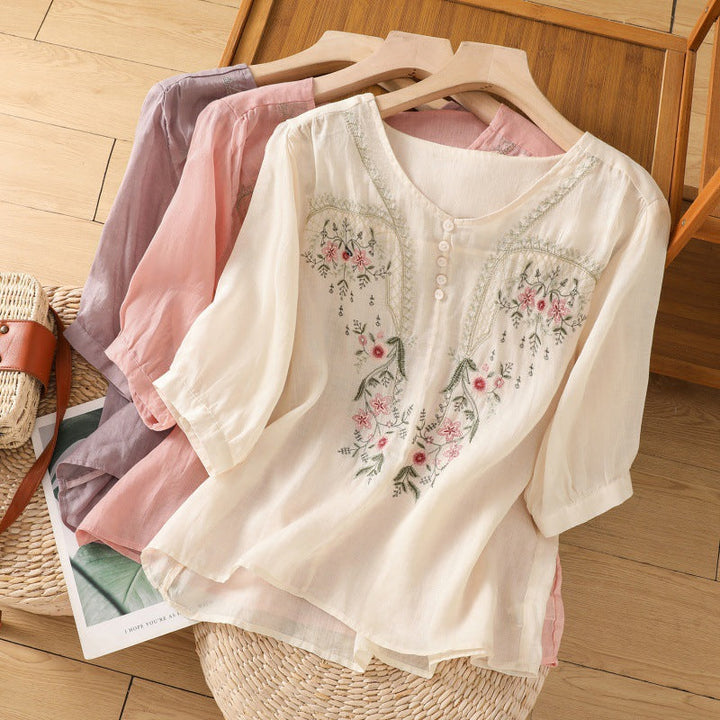 Tamsina™ | Floral Afslappet Bluse