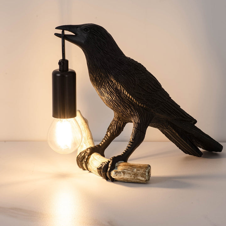 Fugle Bordlampe i Mini Størrelse med Blødt Lys