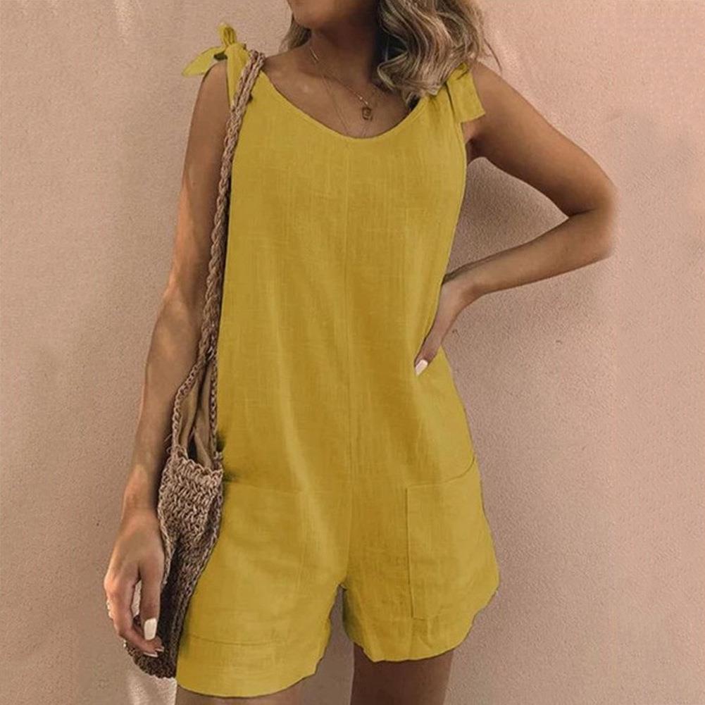 Shirley™ | Bue Strop Lomme Playsuit