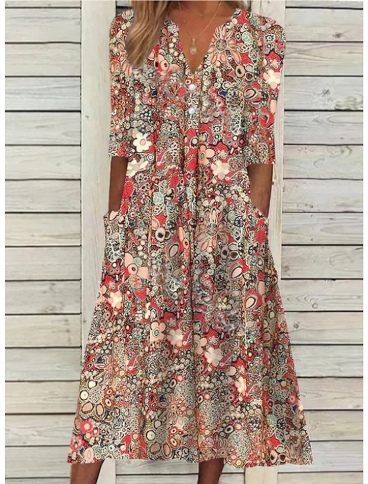 Janice™ | Elegant Sommerkjole med Mave Dækning