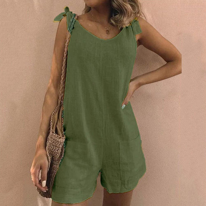 Shirley™ | Bue Strop Lomme Playsuit