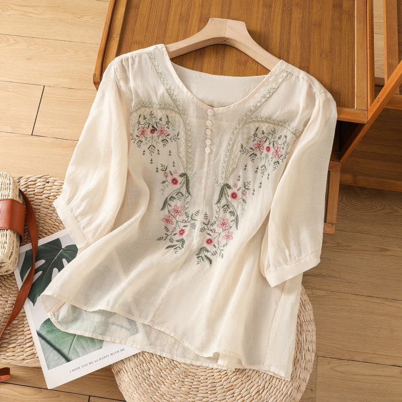 Tamsina™ | Floral Afslappet Bluse