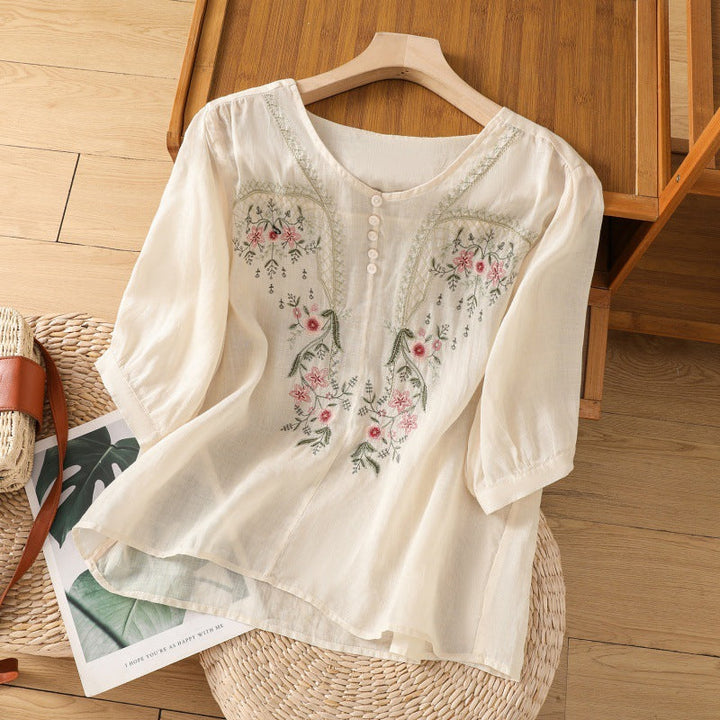 Tamsina™ | Floral Afslappet Bluse