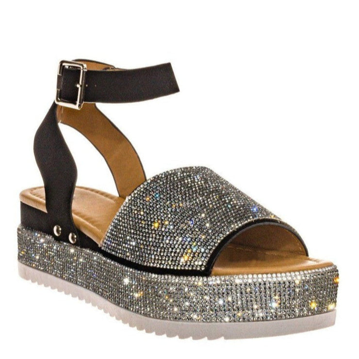 Jasmin | Dame Plateau Ankelrem Flade Fritidssandaler