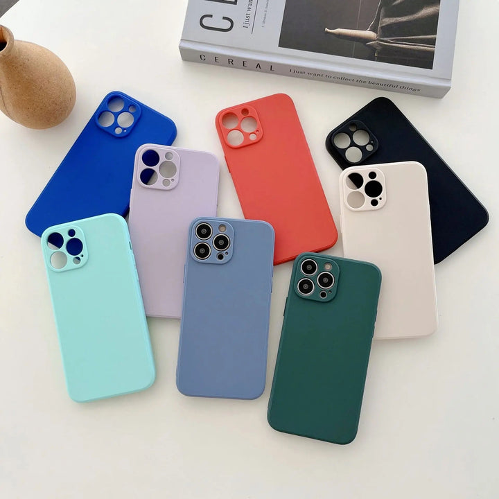 Pastel Silikone iPhone Cover med Anti-Skrab Beskyttelse