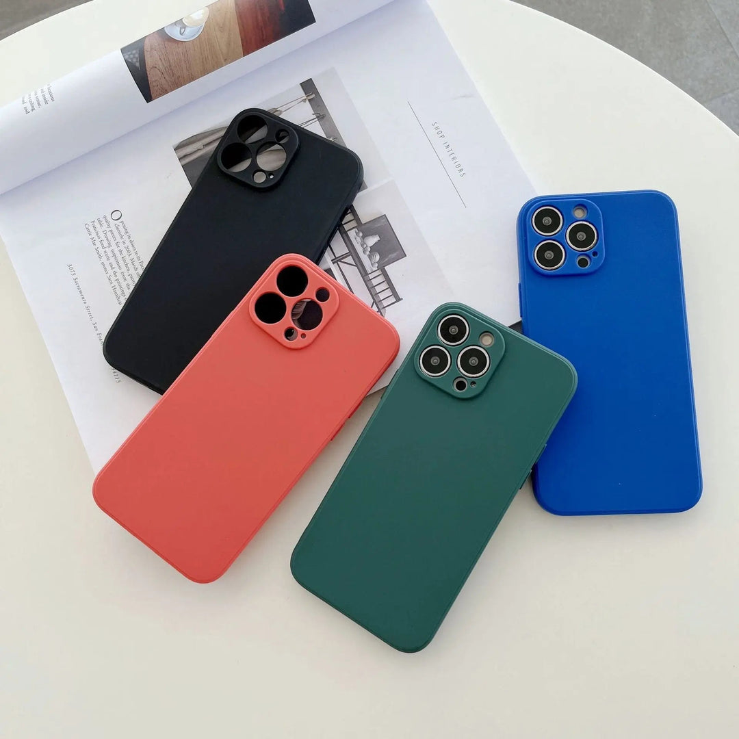 Pastel Silikone iPhone Cover med Anti-Skrab Beskyttelse