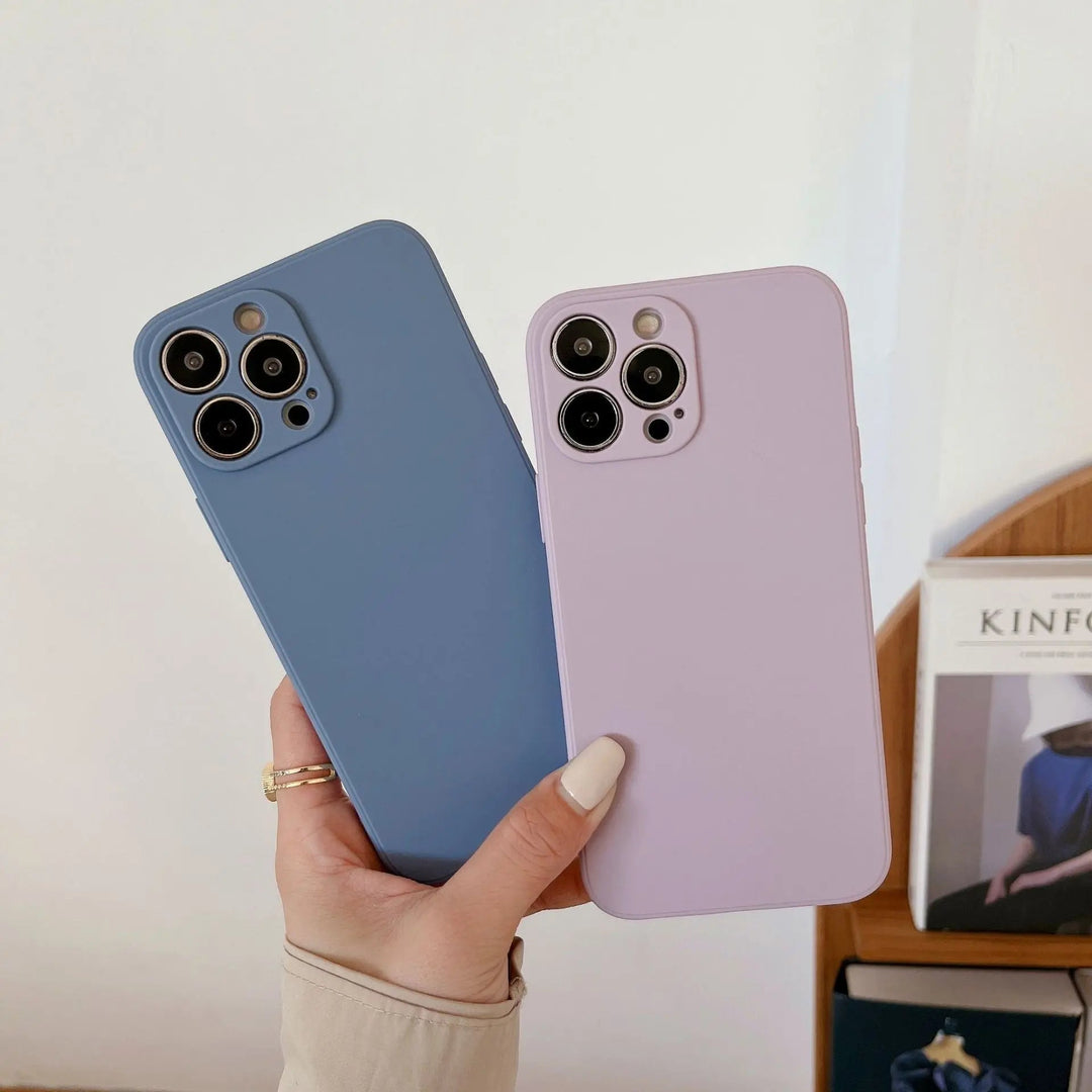 Pastel Silikone iPhone Cover med Anti-Skrab Beskyttelse