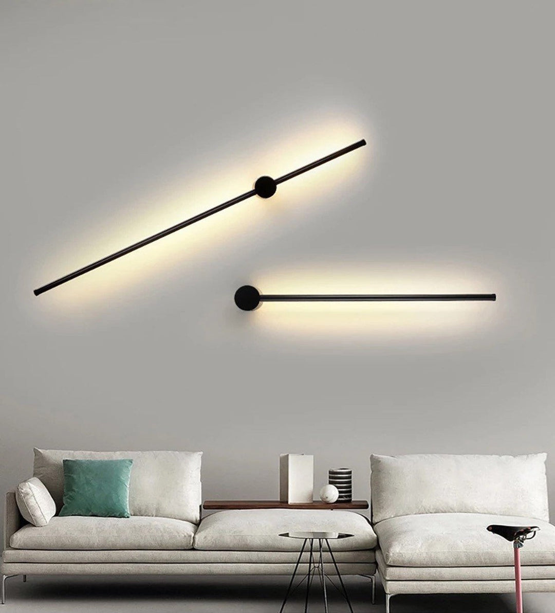 Minimalistisk LED Væglampe i Aluminium