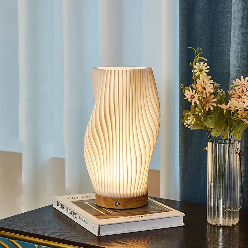 Designer LED Bordlampe med Justerbar Lysstyrke og Dobbelt Lysfarve