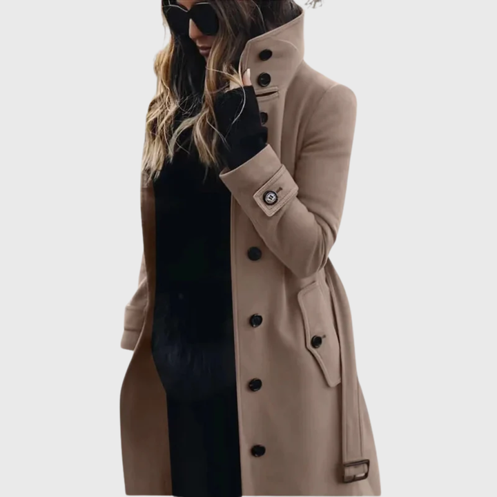 Aimee™ | Vandafvisende Lang Trench Coat