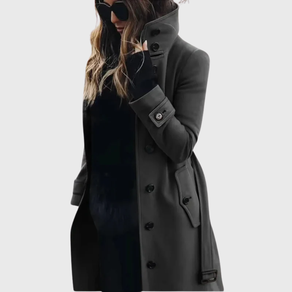 Aimee™ | Vandafvisende Lang Trench Coat