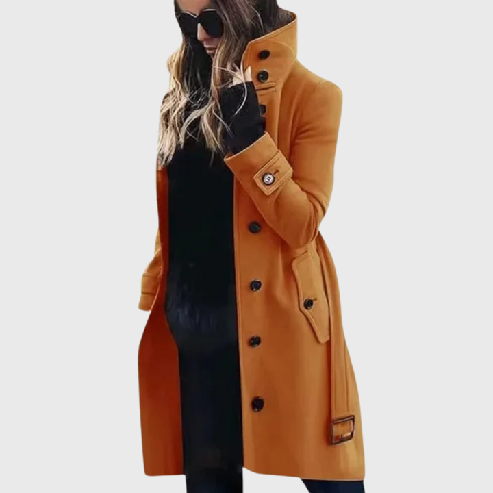Aimee™ | Vandafvisende Lang Trench Coat
