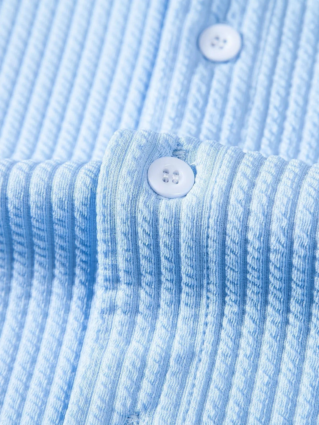 Polo til herrer med ståkrave og struktureret look
