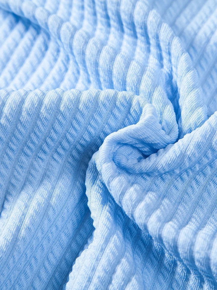Polo til herrer med ståkrave og struktureret look