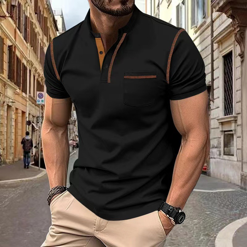 Sporty-elegant polo med kontrastdetaljer