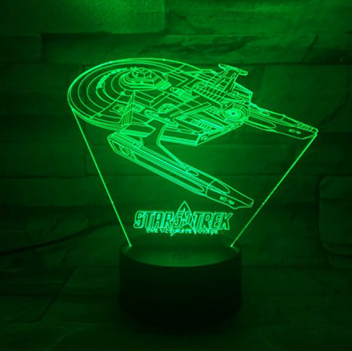 3D Optisk Illusion LED Lampe i Akryl