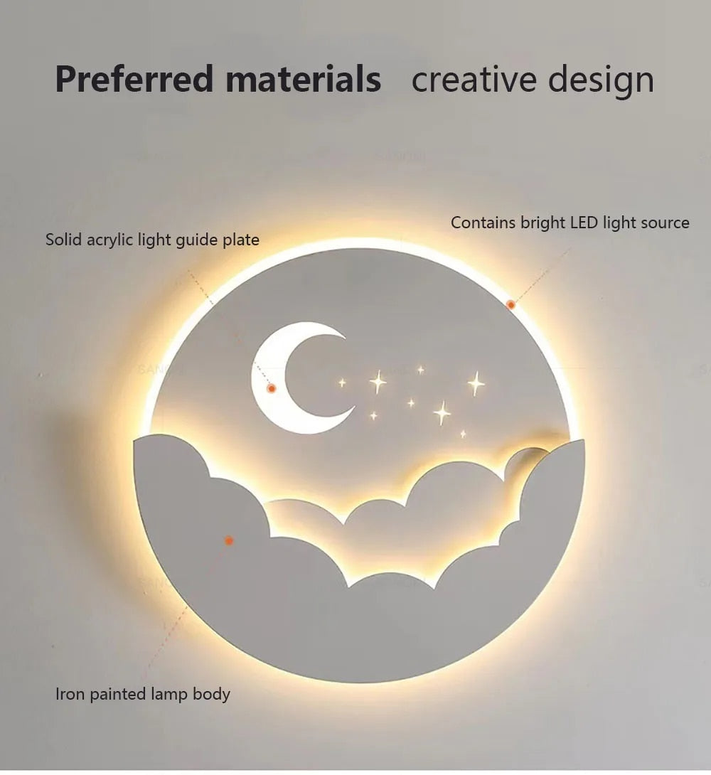 Moderne LED Væglampe i Akryl med Energieffektiv Belysning