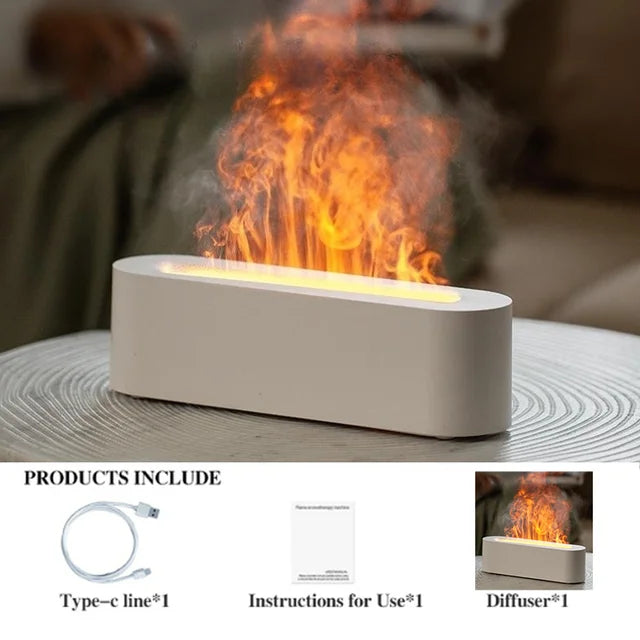 Flammeeffekt Aroma Diffuser med 7 Farver
