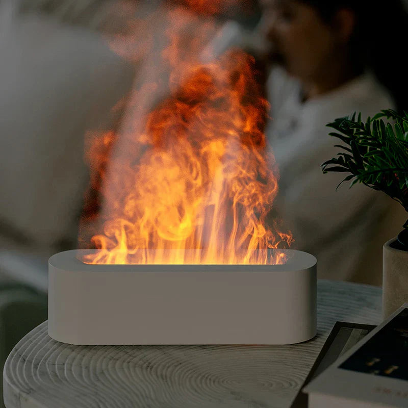 Flammeeffekt Aroma Diffuser med 7 Farver
