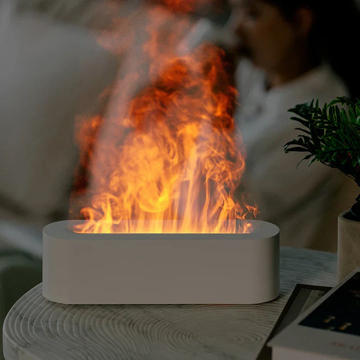 Flammeeffekt Aroma Diffuser med 7 Farver