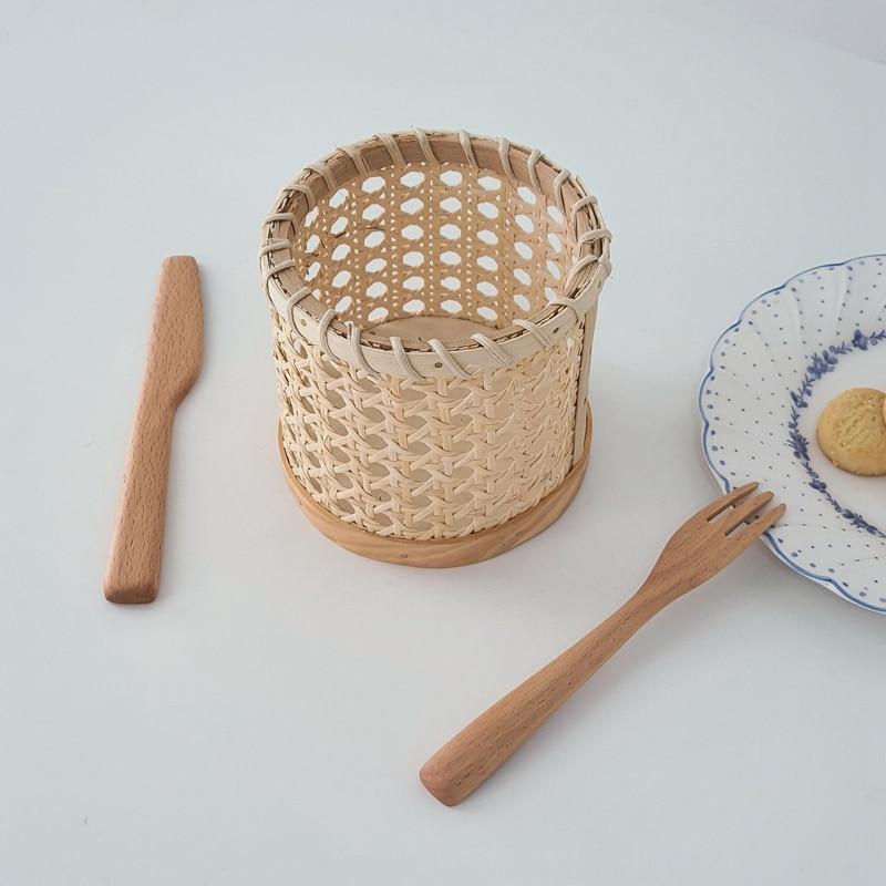 Multifunktionel Rattan Organizer til Opbevaring