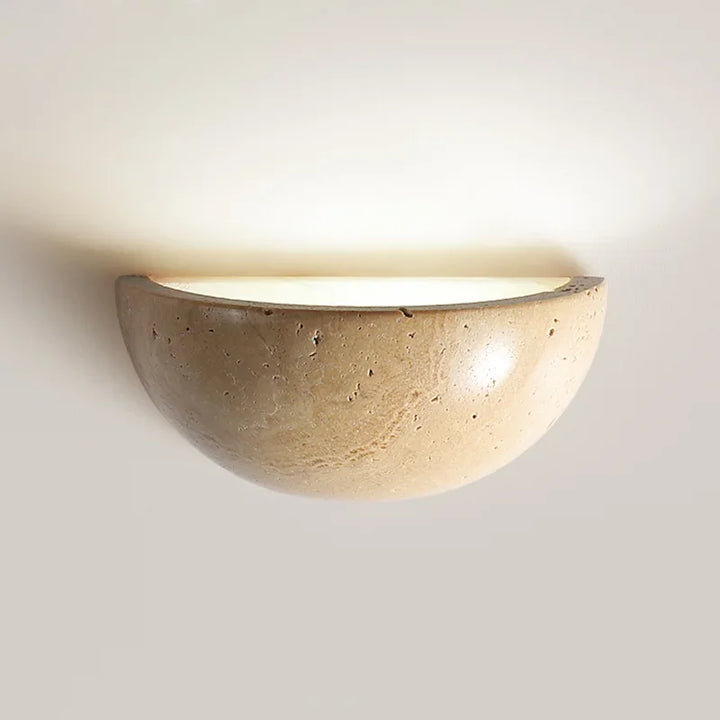 Naturligt Tekstur LED Væglampe i Elegant Design