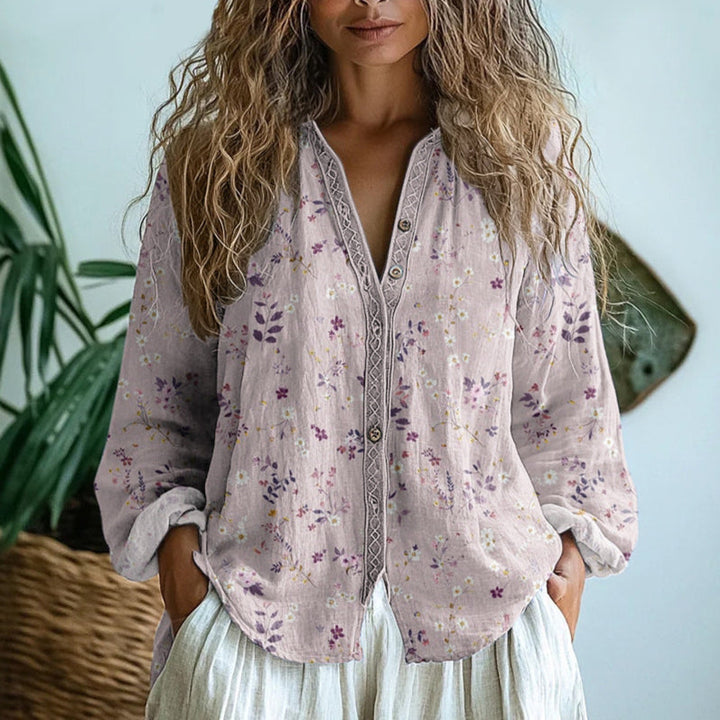 Martha™ | Casual Bluse med Naturprint