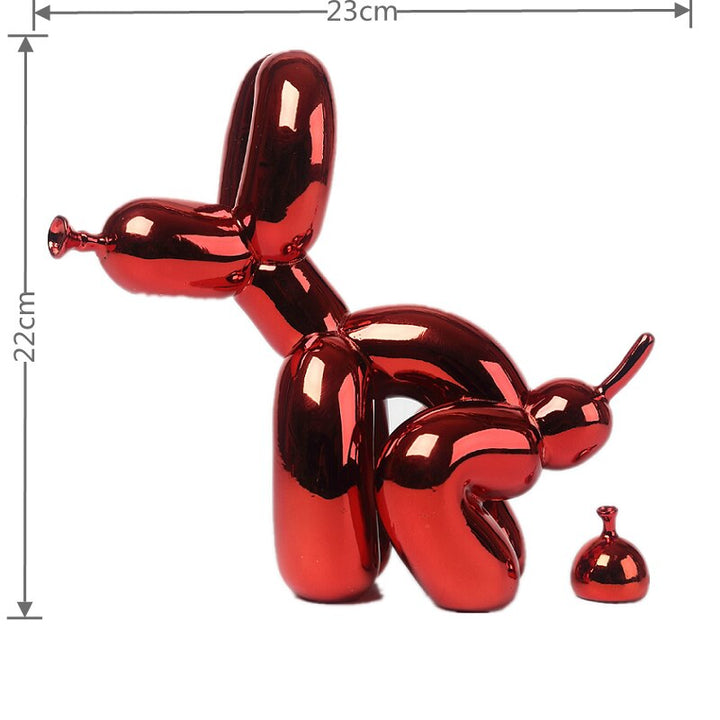 Ballonhund Skulptur i Polyresin - Kunstnerisk Dekoration