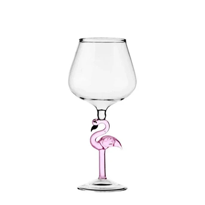 Flamingo Håndtag Glasværk Sæt til Cocktails og Vin