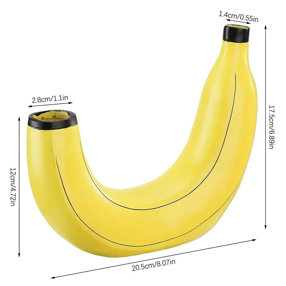 Banana-formet Harpiksvase til Blomsterdekoration