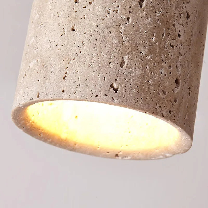 Naturlig Travertin Indbygningskrone med 24W LED-belysning