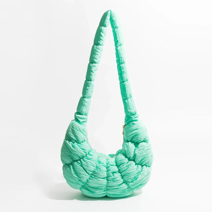 Puff Croissant Skuldertaske i Let Nylon