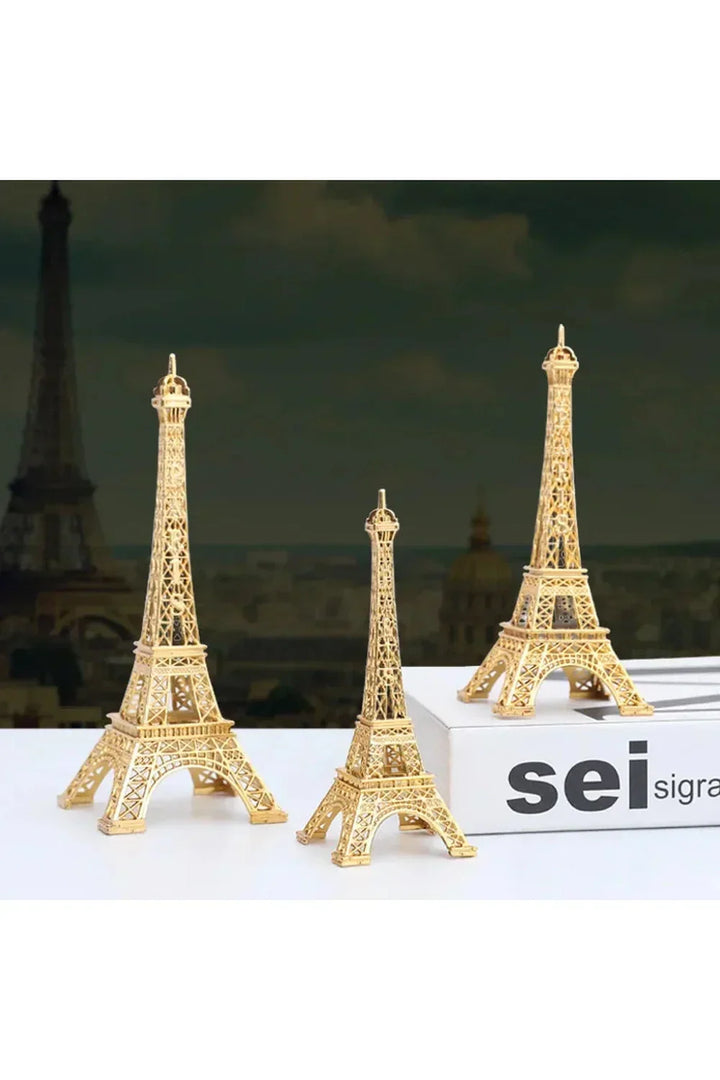 Elegant Metal Eiffel Tårn Figur 30,5 cm