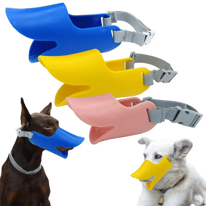 Justerbar Silikone Mundkurv til Hunde i Andebill-Design