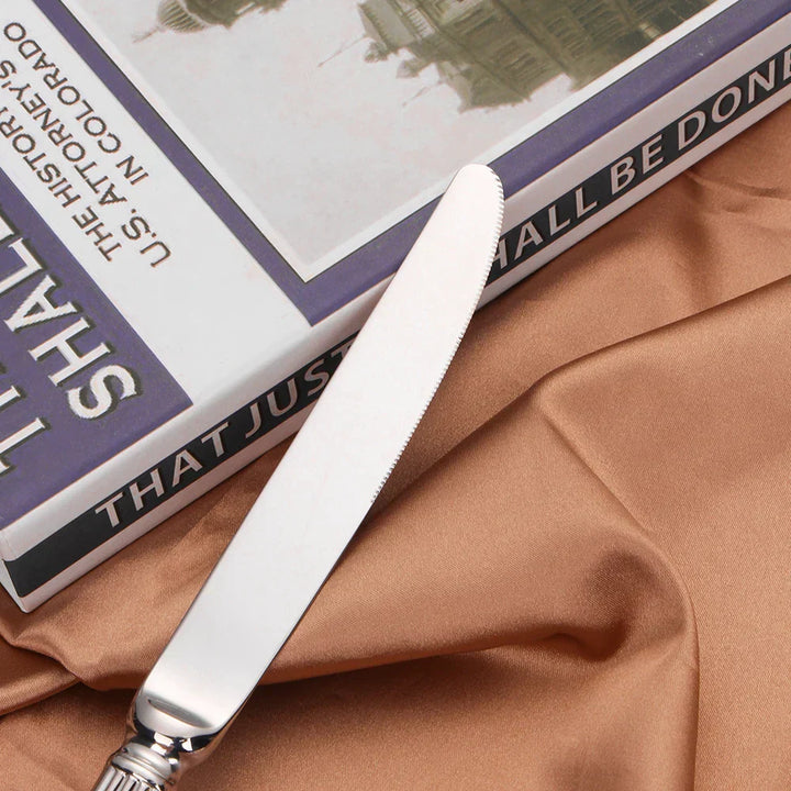 Elegant Bestiksæt i 304 Rustfrit Stål med Blank Finish