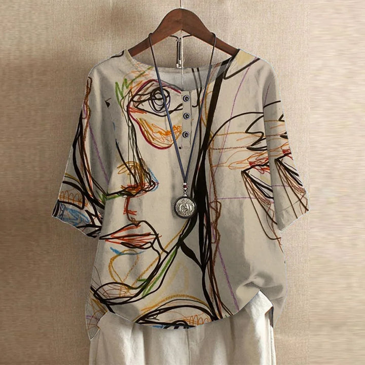 Anya™ | Retro-inspireret Bluse